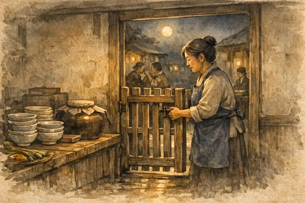 Illustrated story thumbnail for Hexagram 27, Nourishment.