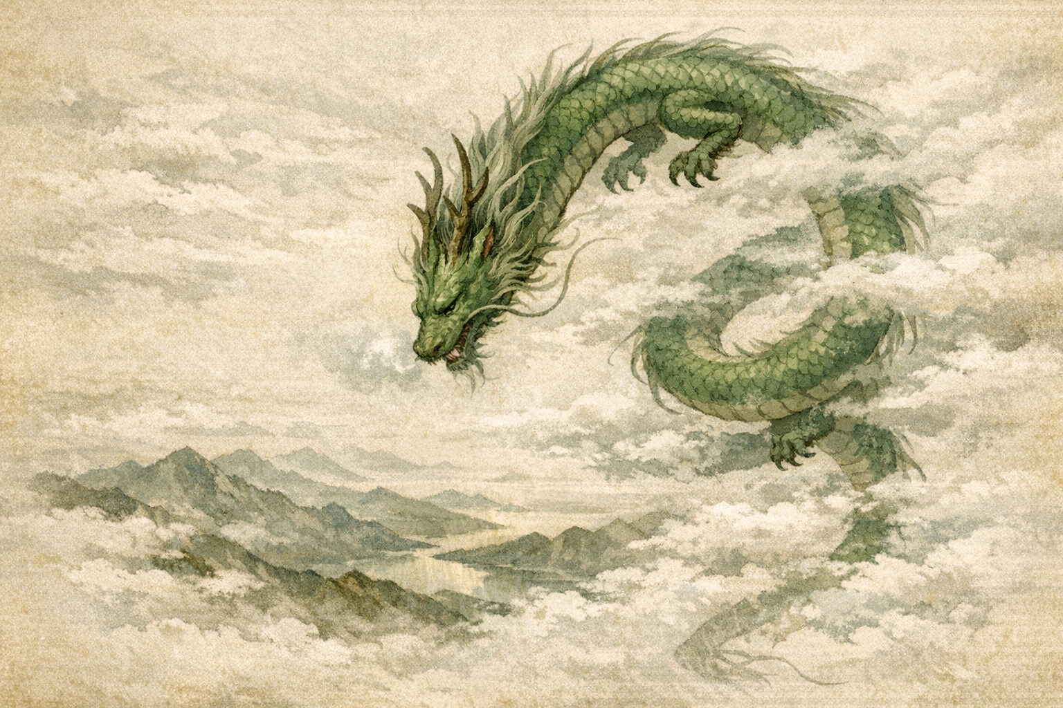 Rising Too High panel 4 for Hexagram 1, The Creative.