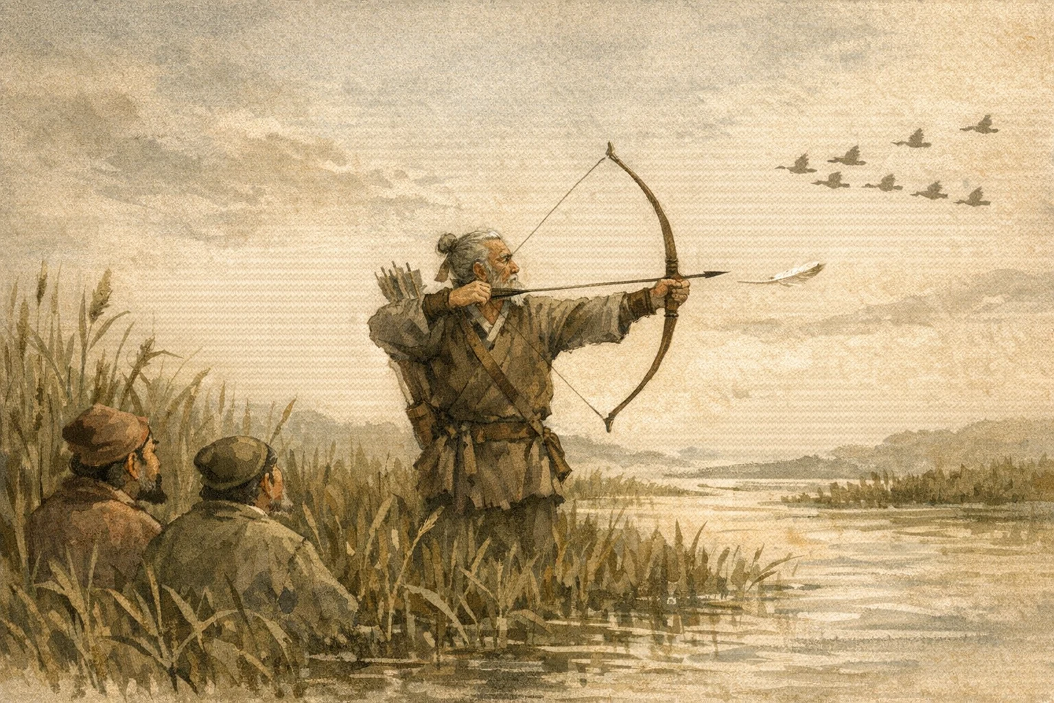 One Exact Release panel 5 for Hexagram 5, Waiting.