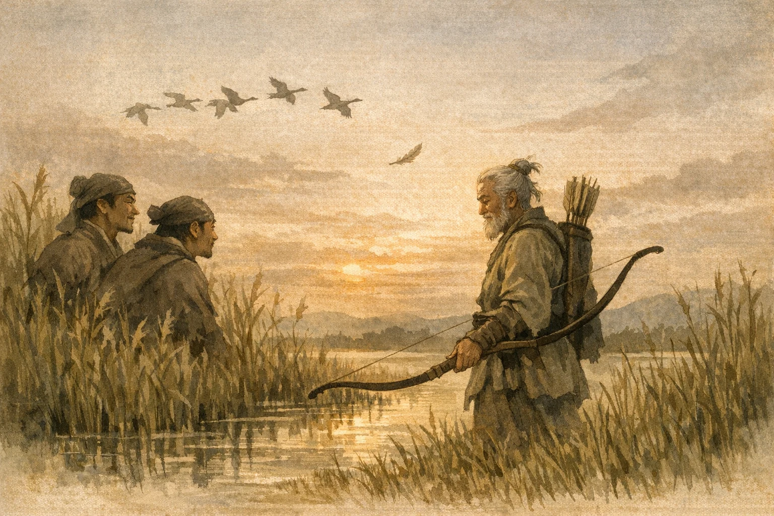 Prepared By Waiting panel 6 for Hexagram 5, Waiting.