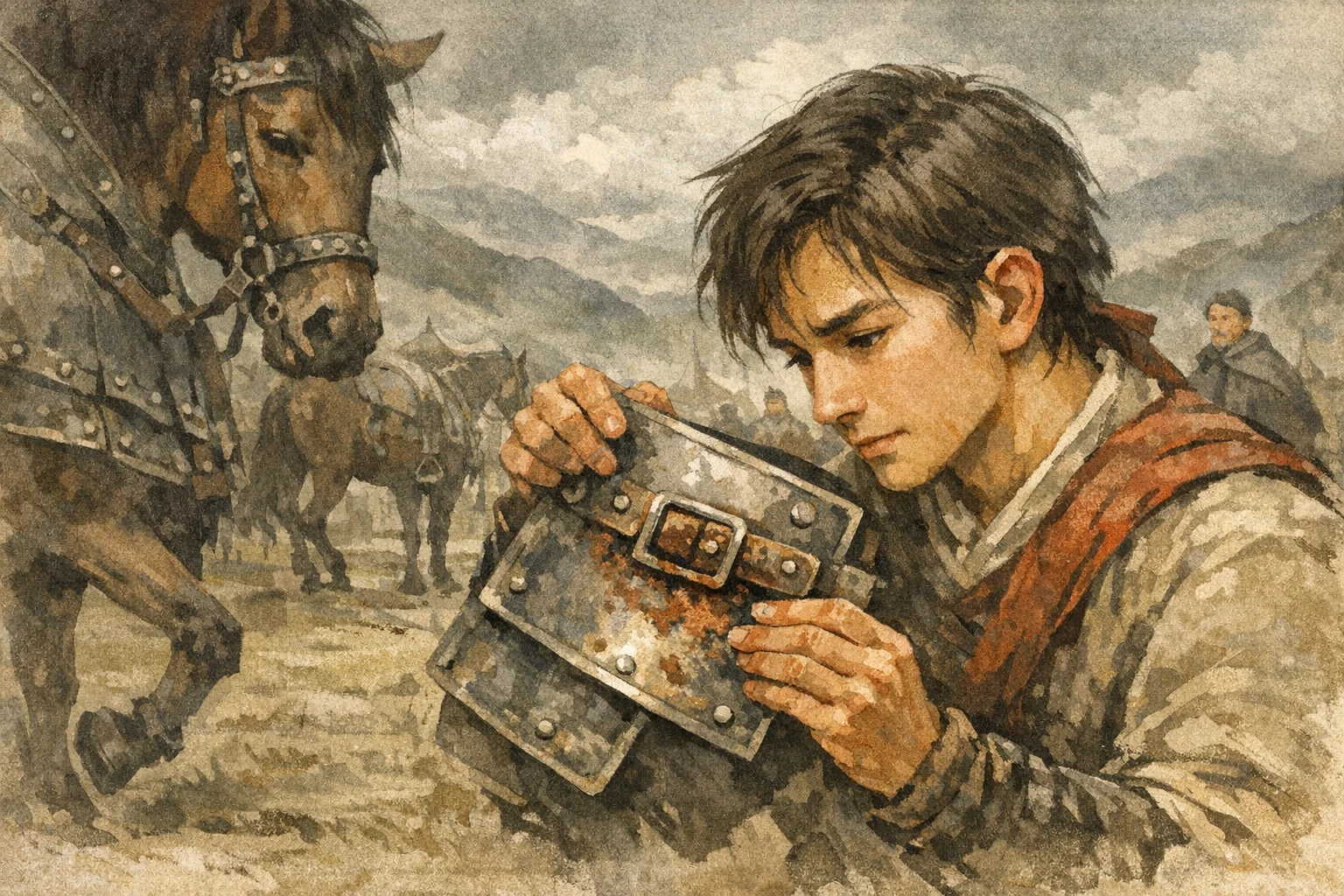 Curiosity Begins panel 3 for Hexagram 9, Small Taming.