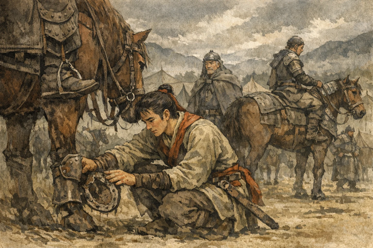 Knowing The Troop panel 4 for Hexagram 9, Small Taming.