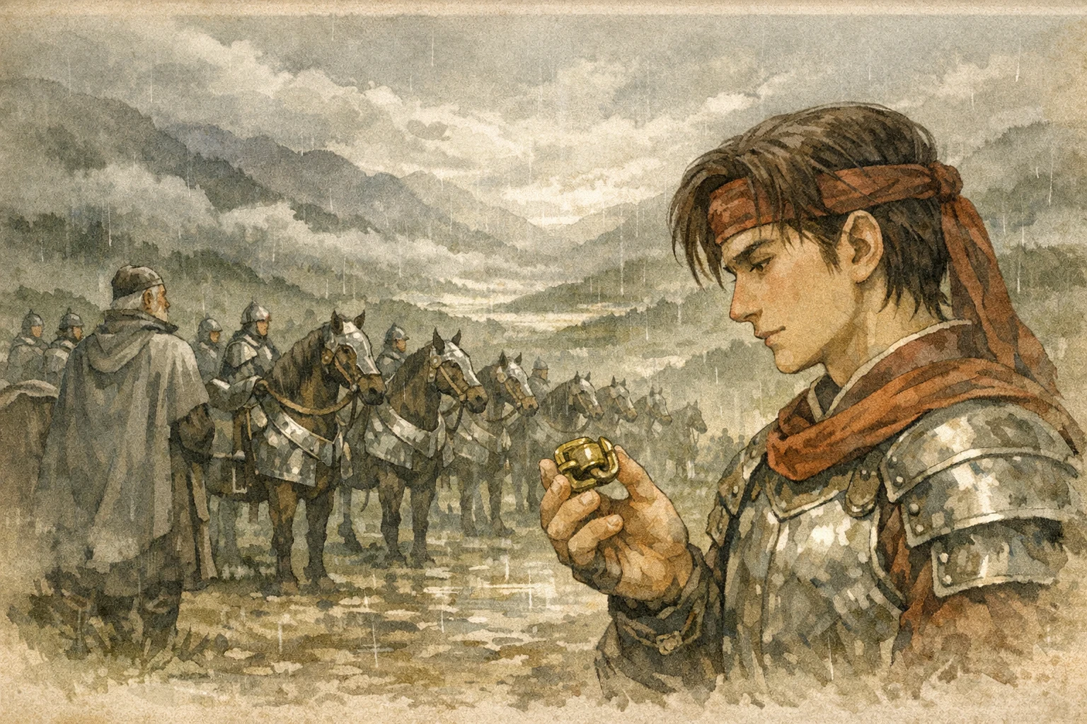 Filled With Detail panel 6 for Hexagram 9, Small Taming.