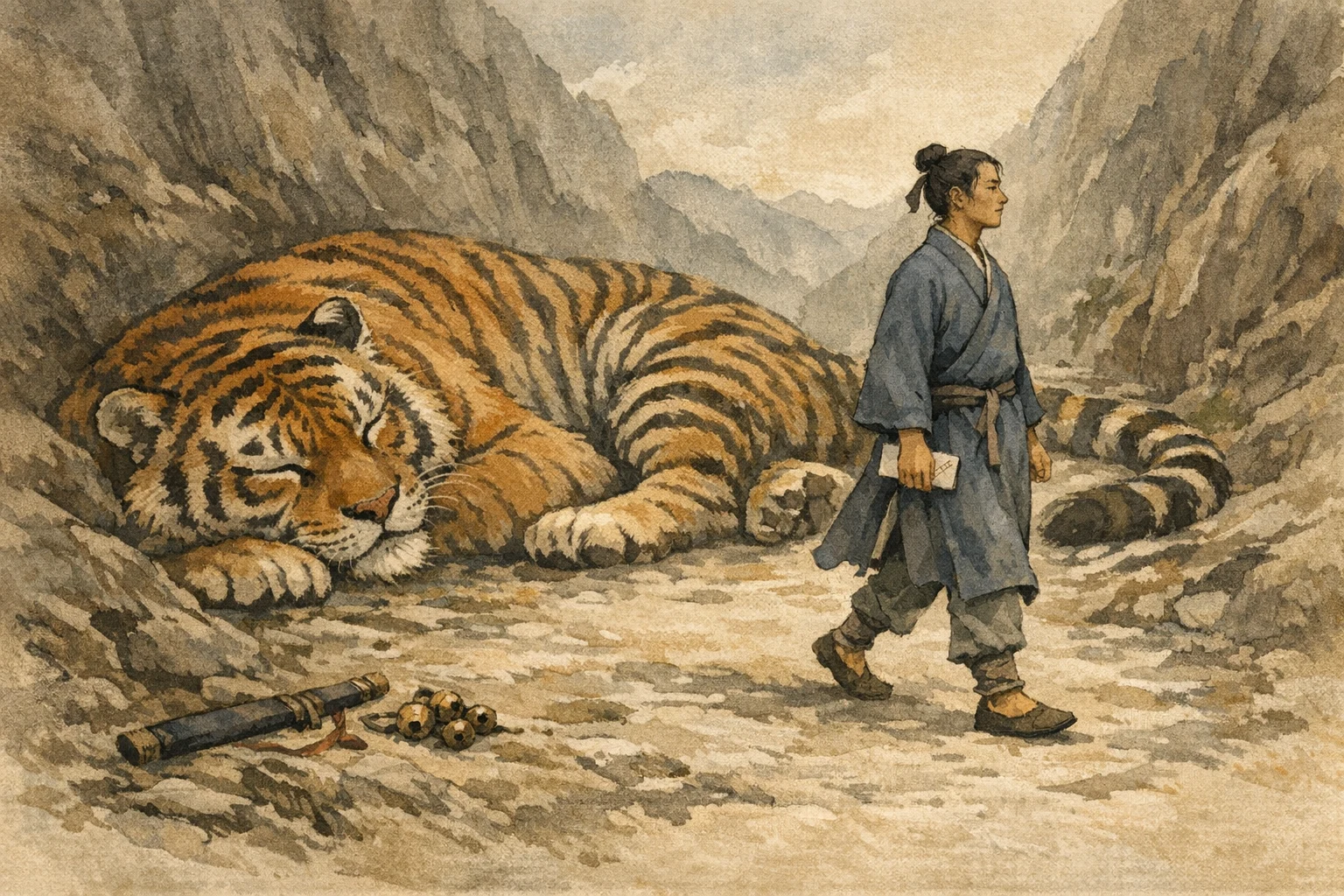 Measured Steps panel 3 for Hexagram 10, Treading.