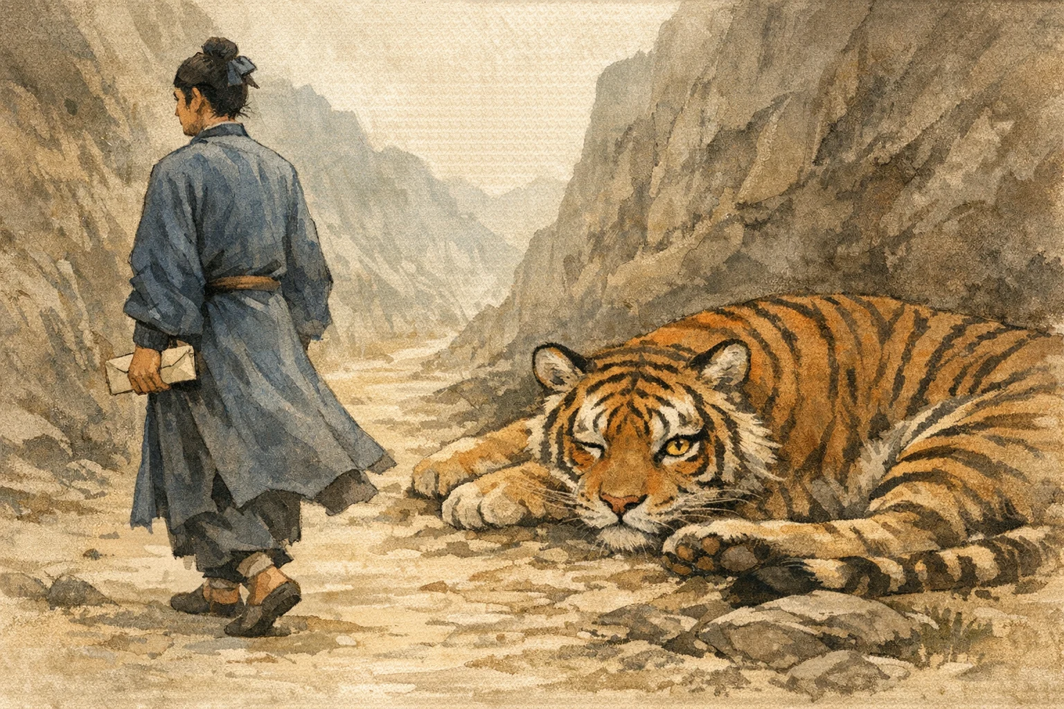 One Open Eye panel 4 for Hexagram 10, Treading.