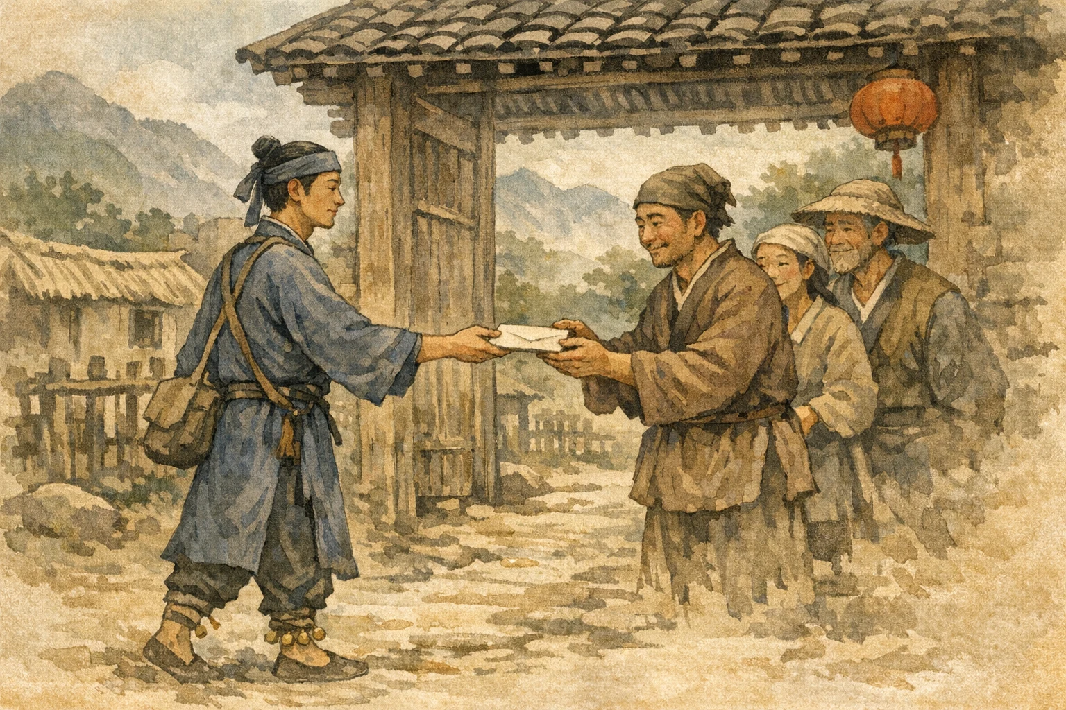 Letter Delivered panel 5 for Hexagram 10, Treading.