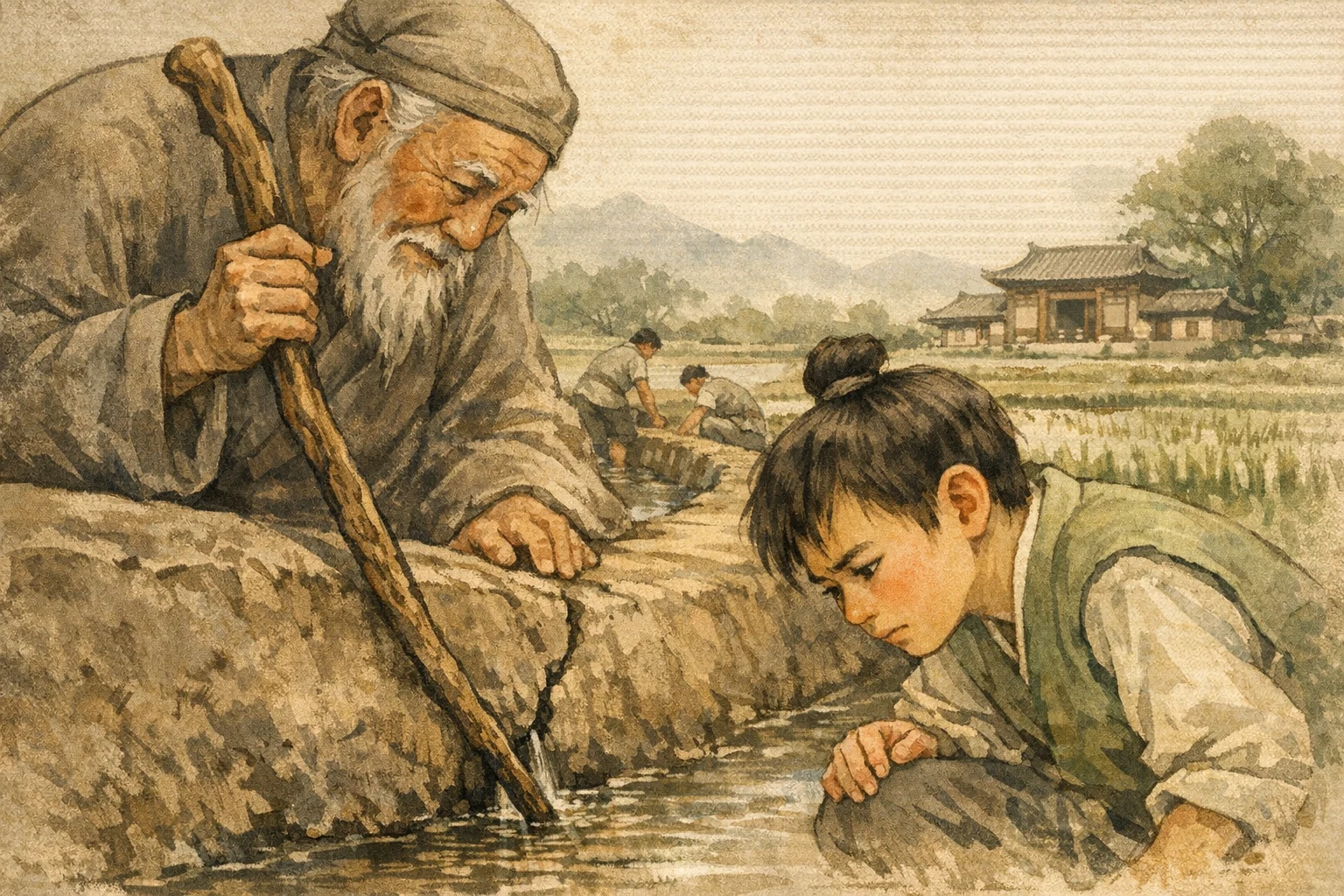 Grandfather's Warning panel 4 for Hexagram 11, Peace.