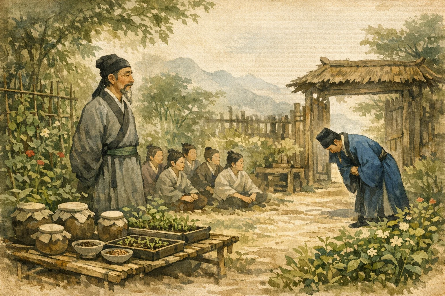 Found By The Future panel 6 for Hexagram 12, Standstill.