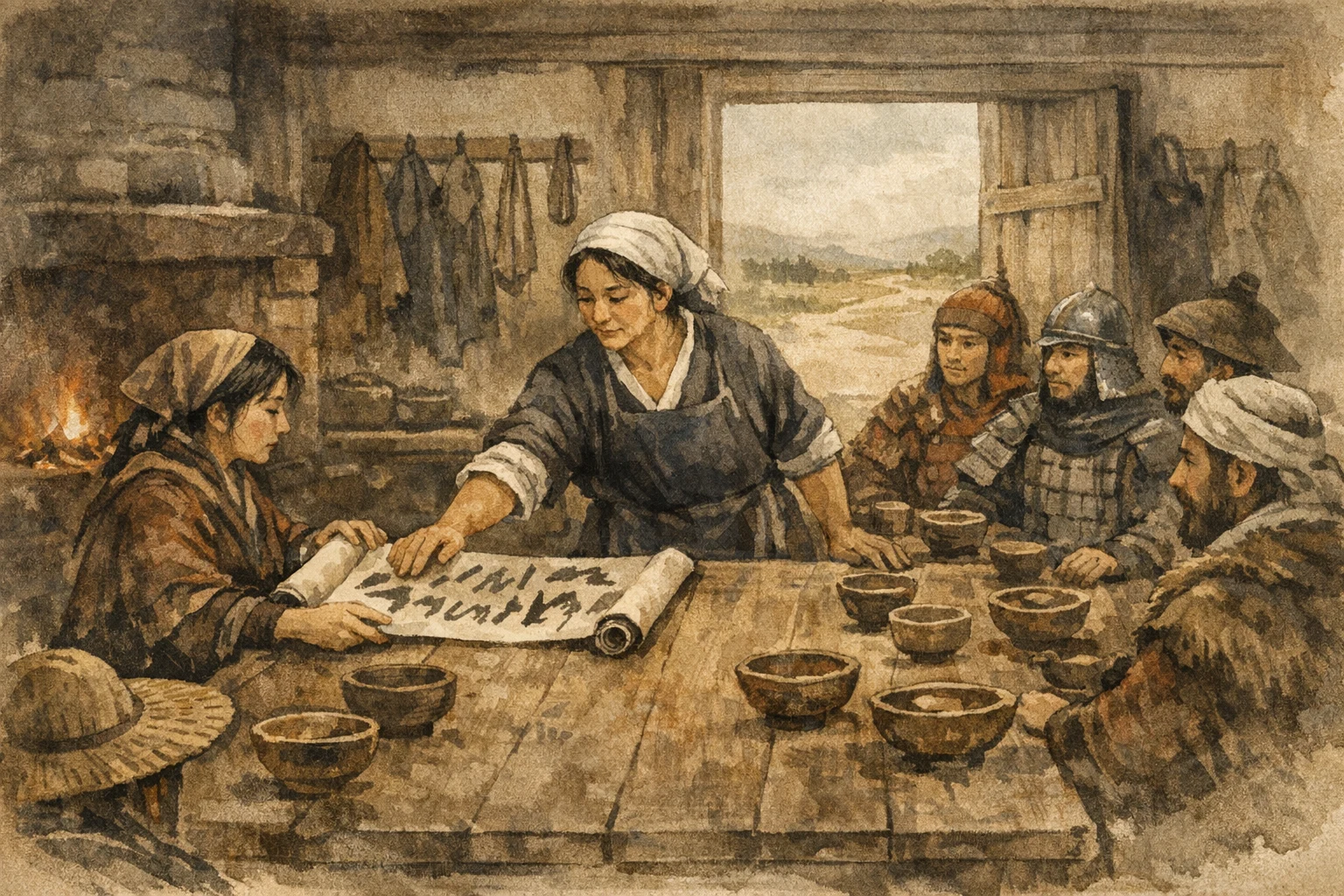 Grievance Scroll panel 3 for Hexagram 13, Fellowship with People.