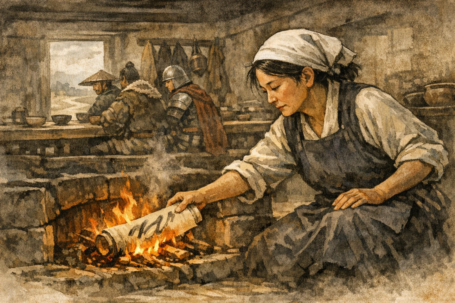 Into The Fire panel 4 for Hexagram 13, Fellowship with People.