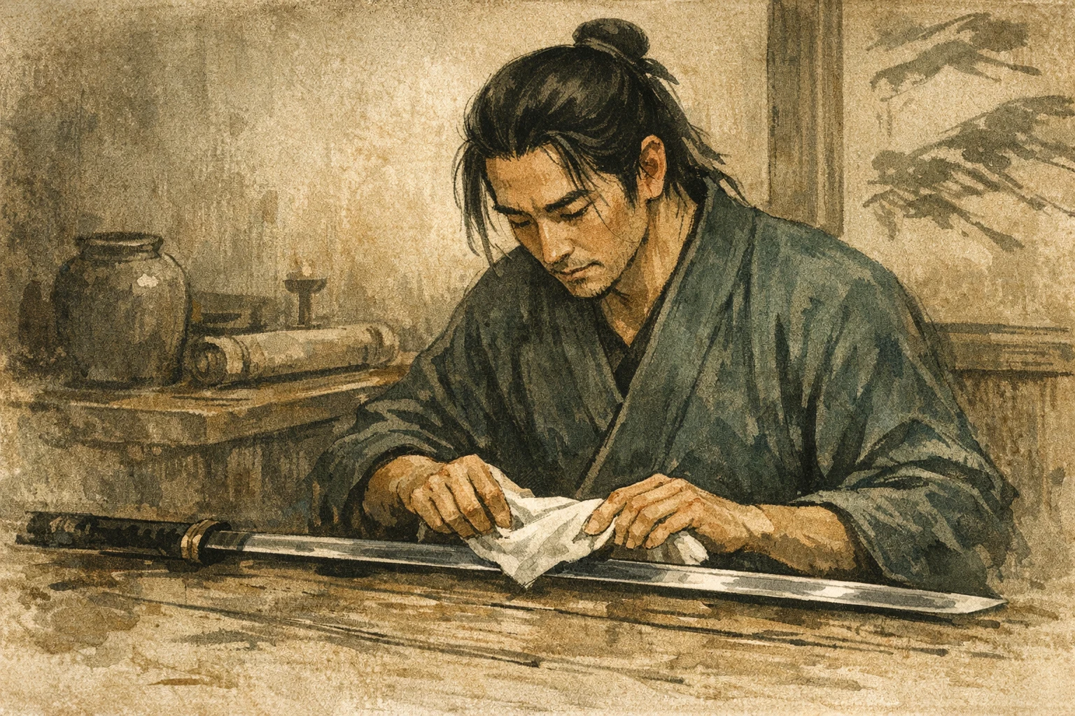 The Sword Knows panel 4 for Hexagram 15, Modesty.