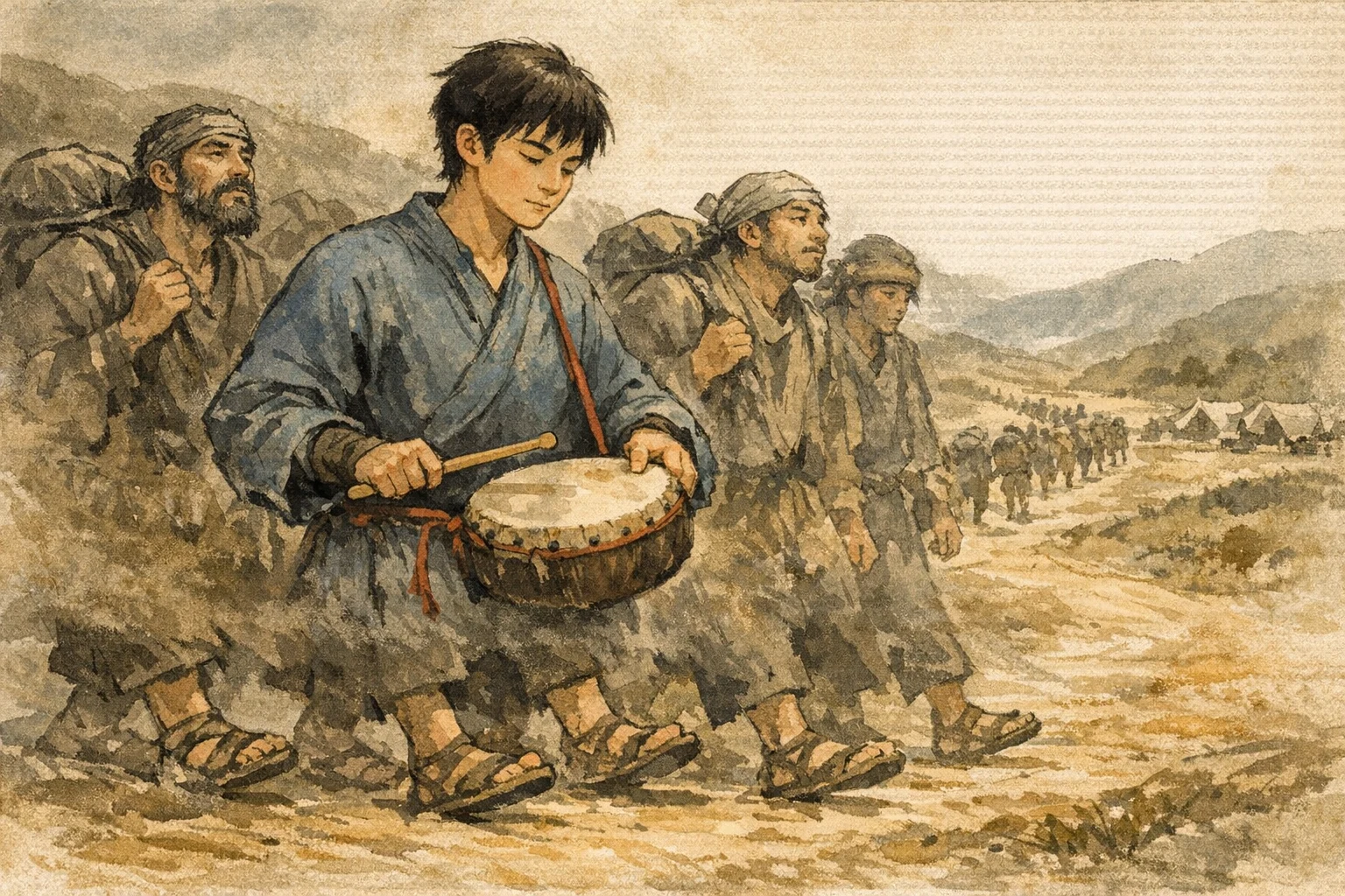 First Rhythm panel 2 for Hexagram 16, Enthusiasm.