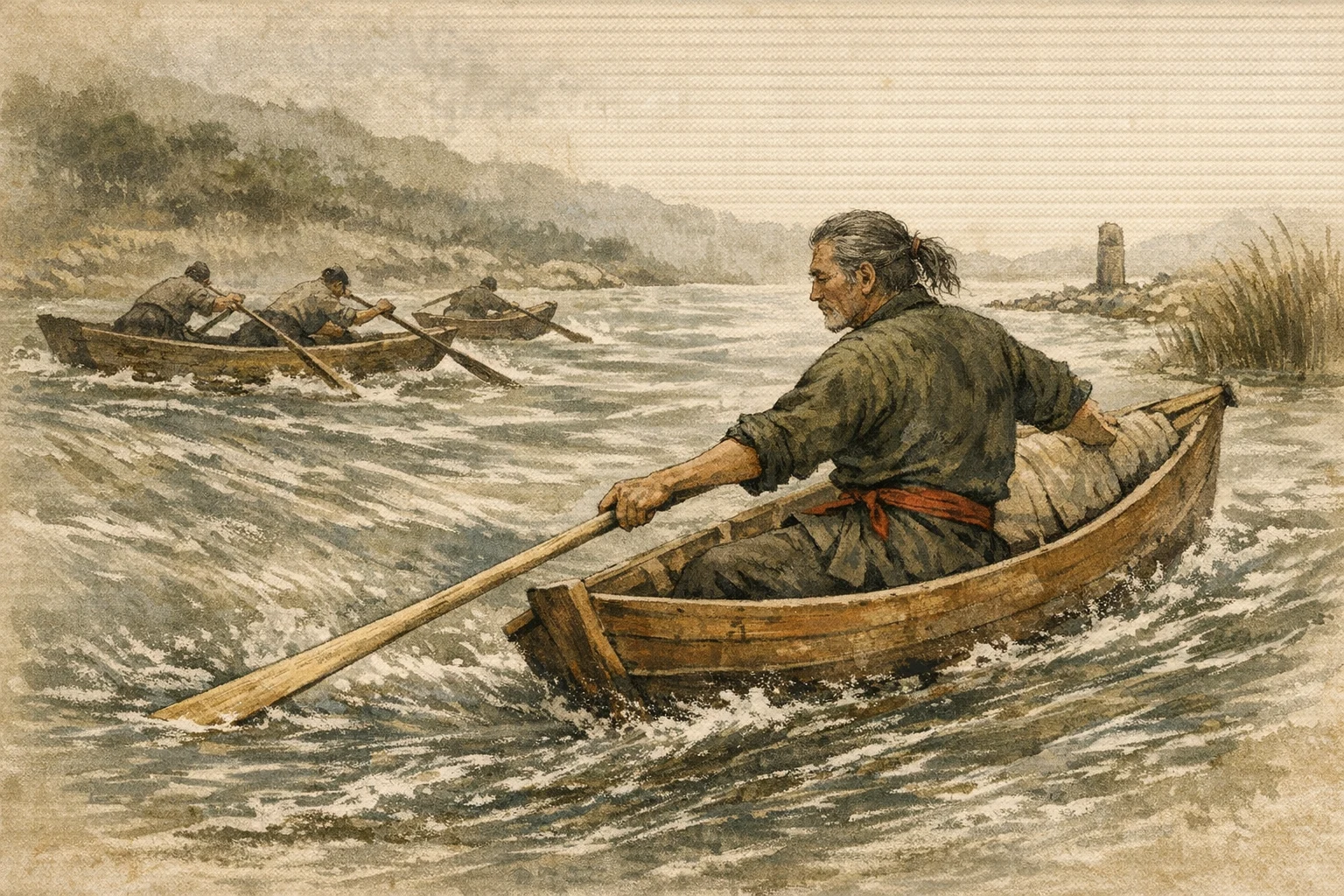 Angled Hull panel 2 for Hexagram 17, Following.