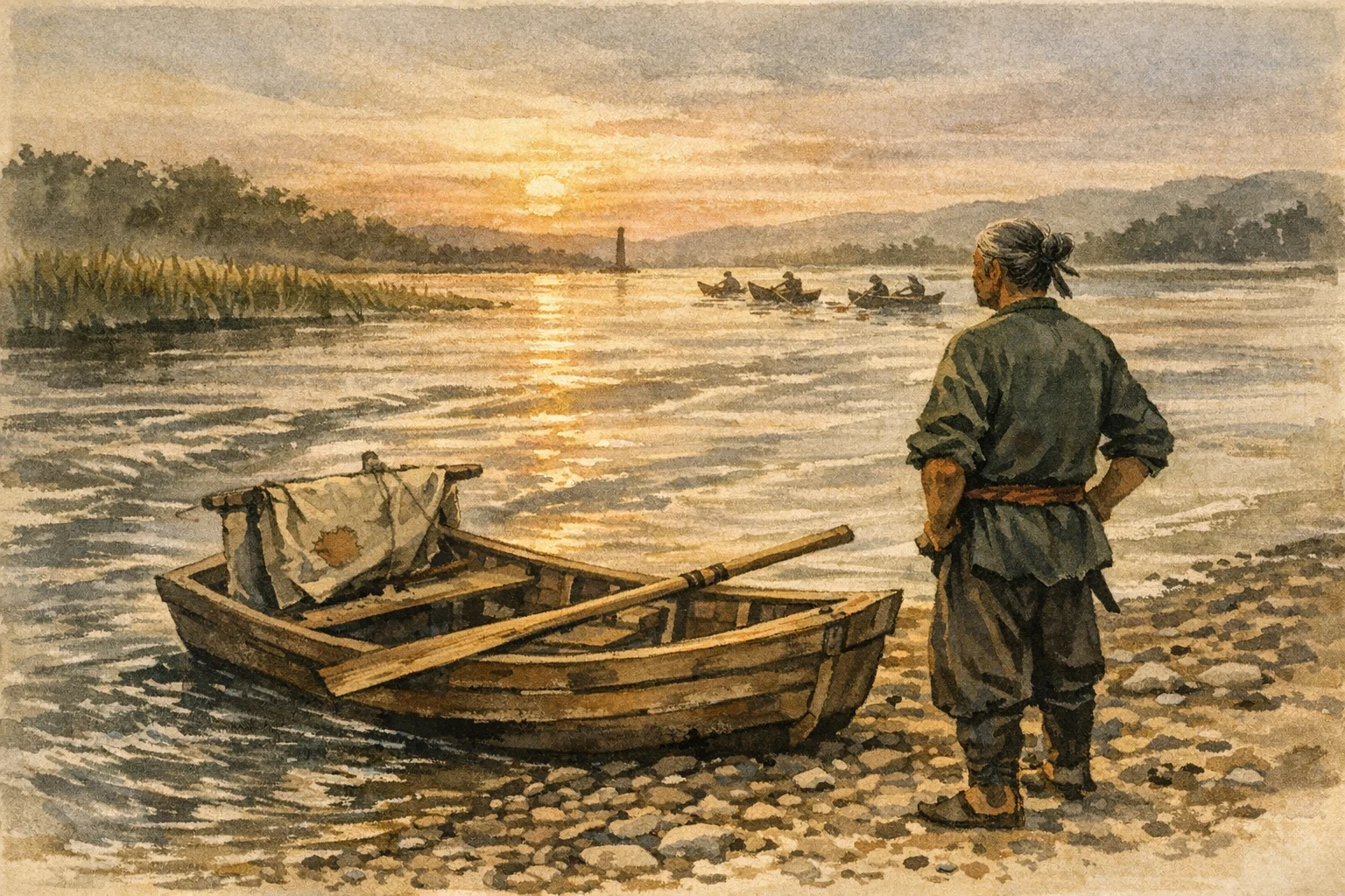 Following Well panel 6 for Hexagram 17, Following.