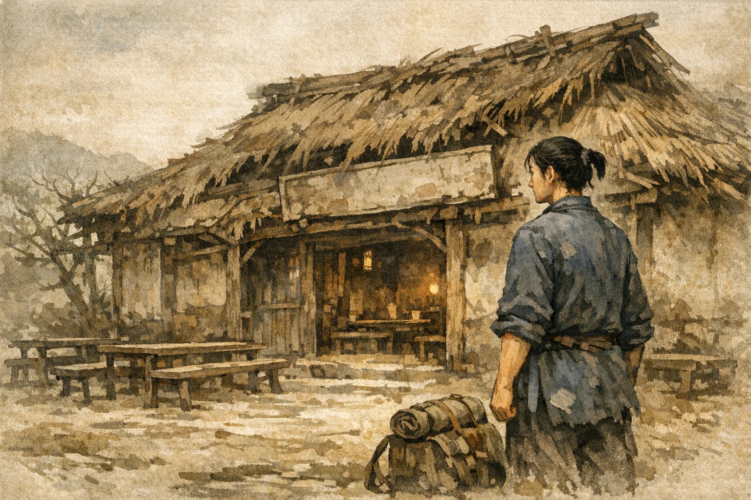 Returning To Decay panel 1 for Hexagram 18, Work on the Decayed.