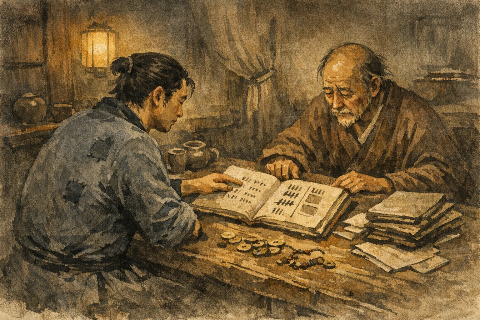 False Accounts panel 2 for Hexagram 18, Work on the Decayed.