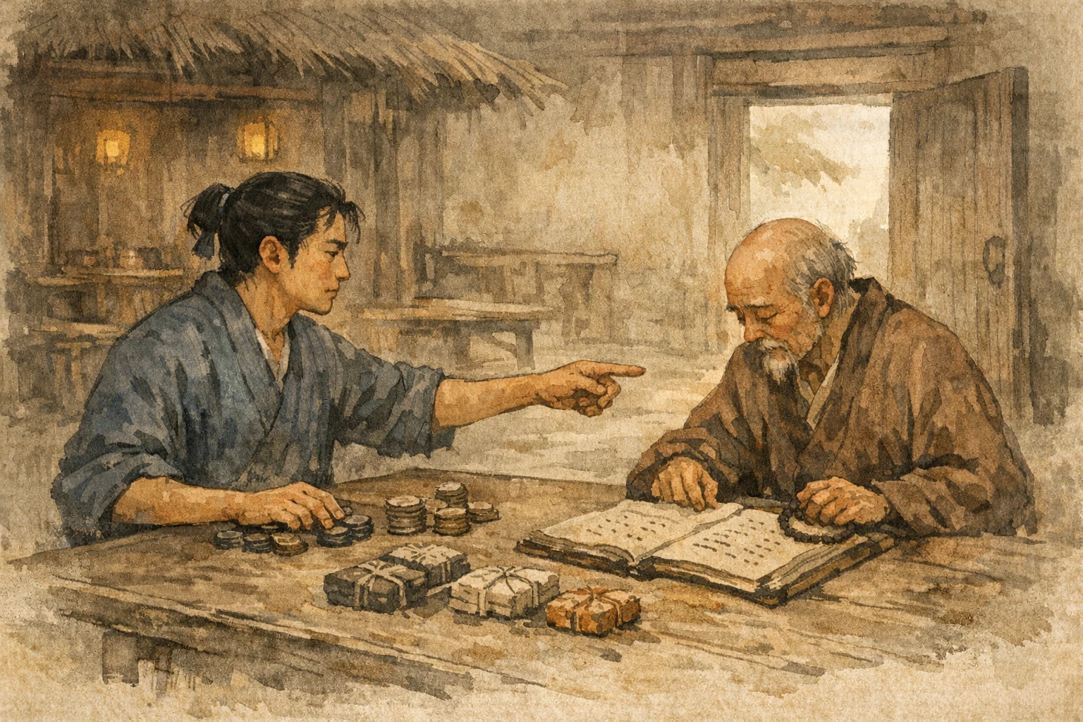 Line By Line panel 4 for Hexagram 18, Work on the Decayed.