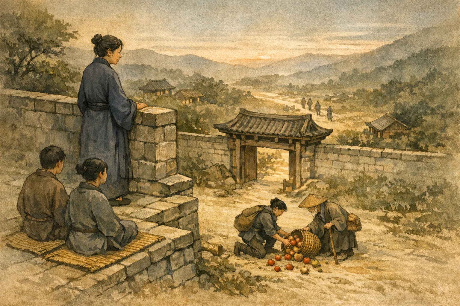 Unseen Conduct panel 2 for Hexagram 20, Contemplation.