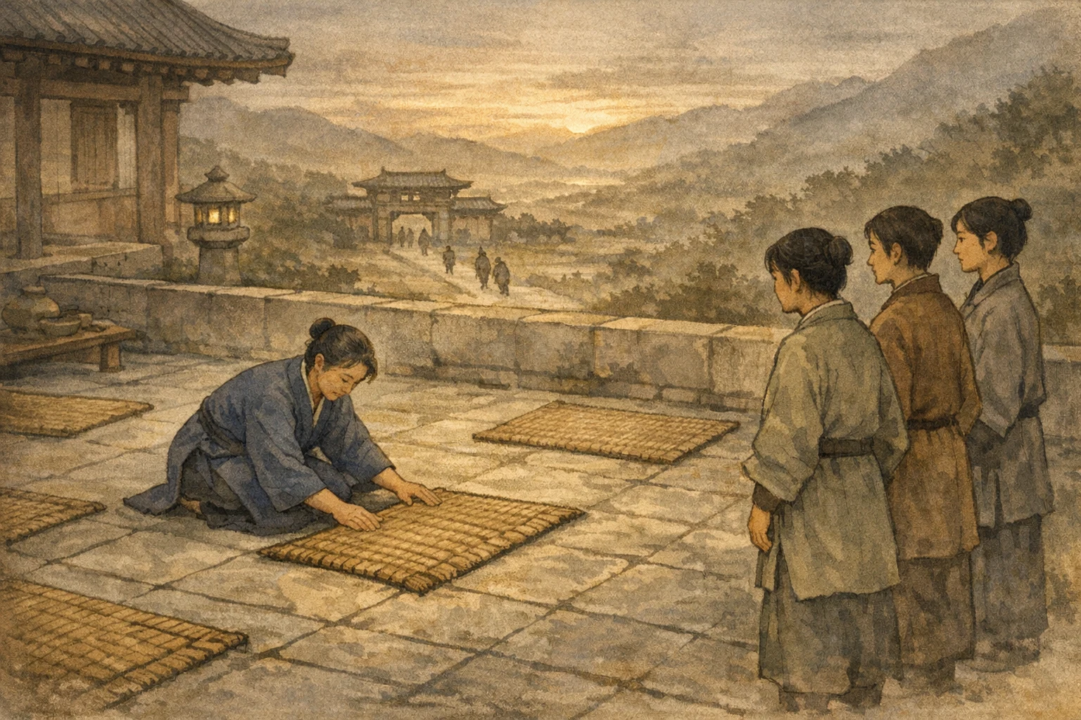 No Sermon panel 3 for Hexagram 20, Contemplation.