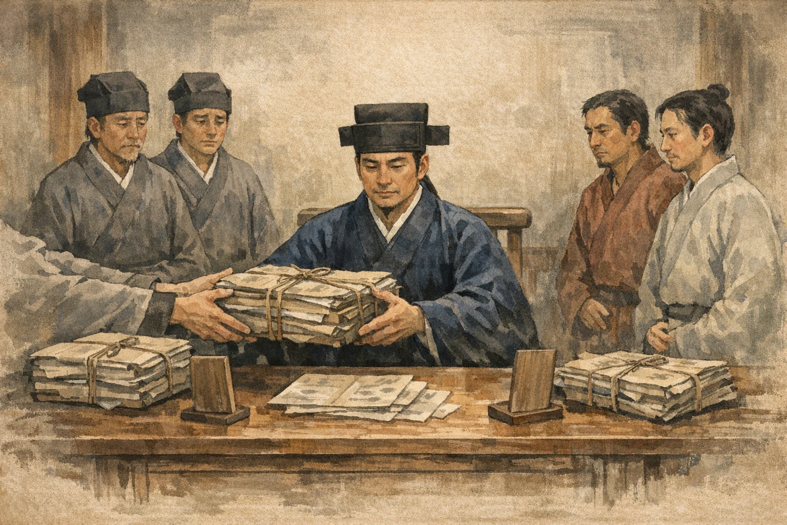 Seven-Year File panel 1 for Hexagram 21, Biting Through.