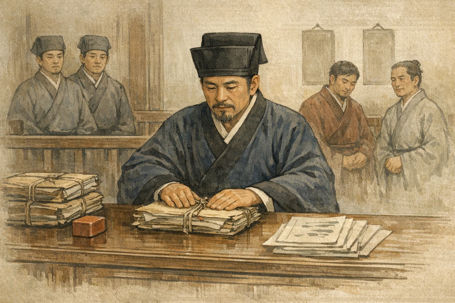 The Necessary Tooth panel 6 for Hexagram 21, Biting Through.