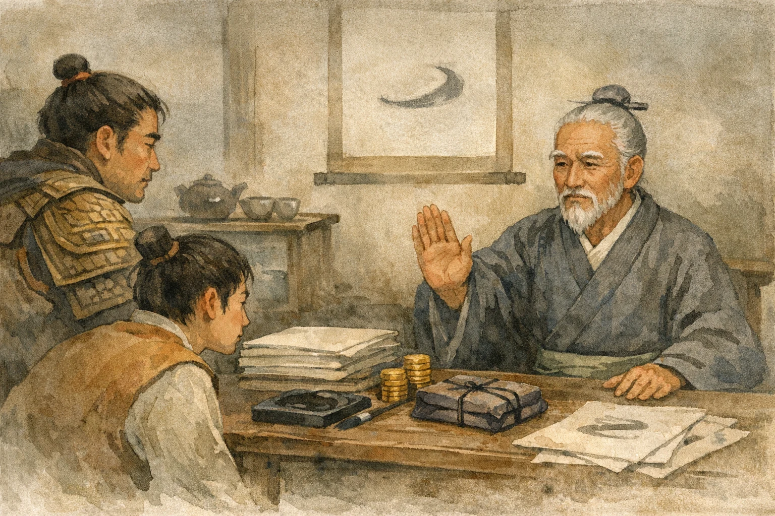 Not For Sale panel 5 for Hexagram 22, Grace.