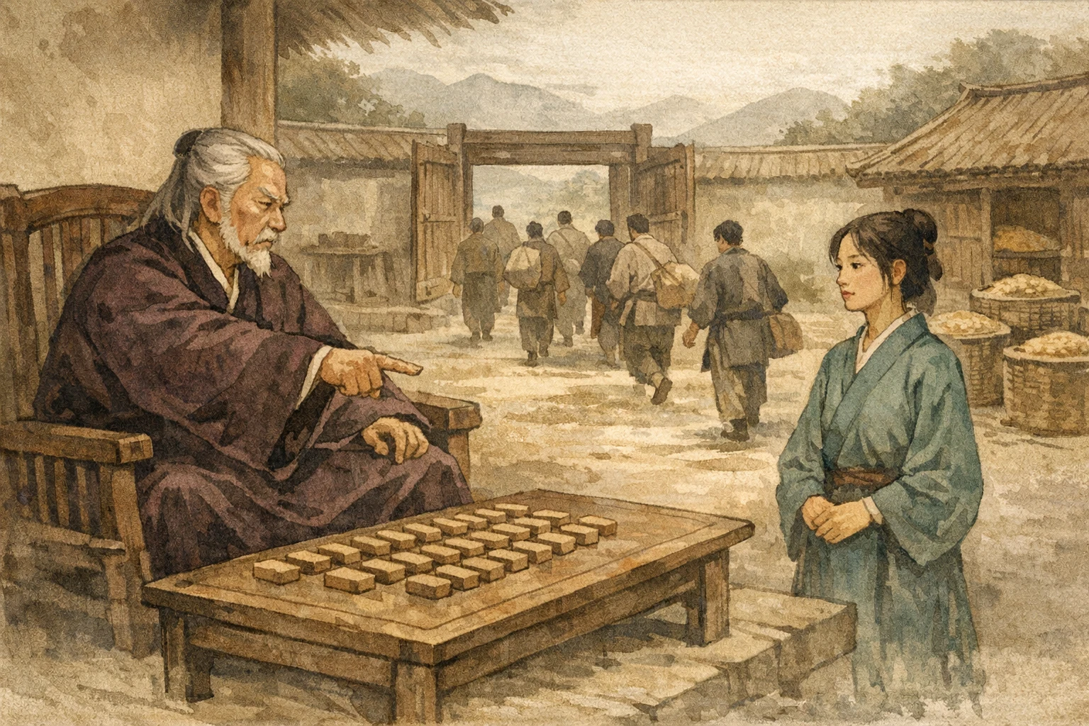 Force Makes It Worse panel 2 for Hexagram 23, Splitting Apart.