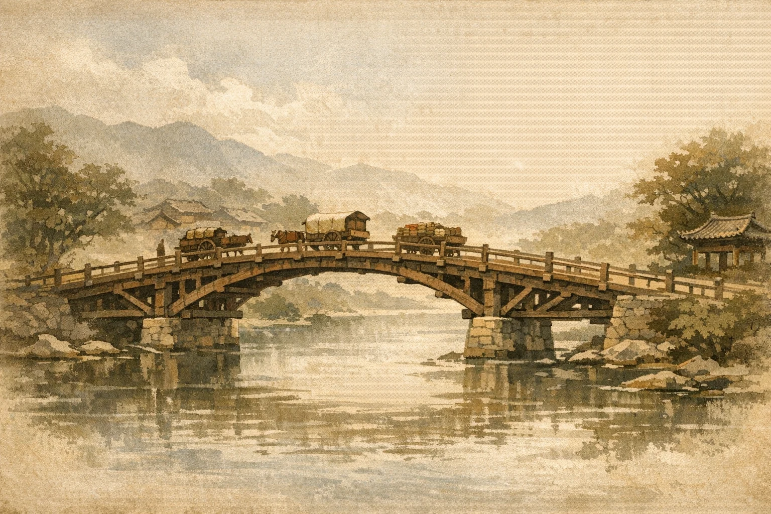 Forty Years Of Trade panel 6 for Hexagram 28, Preponderance of the Great.