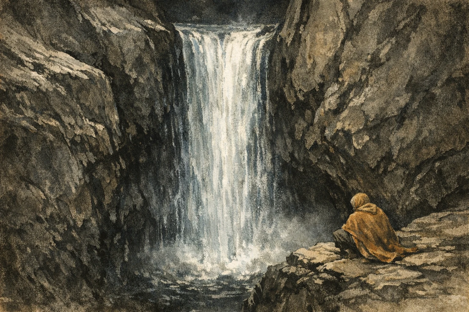 Down When Blocked panel 2 for Hexagram 29, The Abysmal.