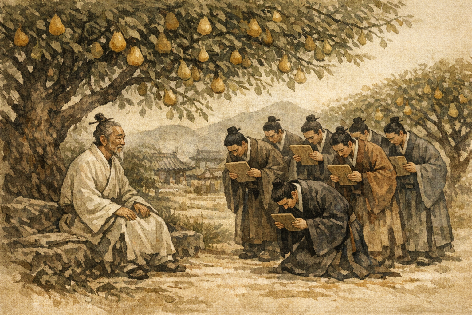 Counselors Of The Future panel 6 for Hexagram 33, Retreat.