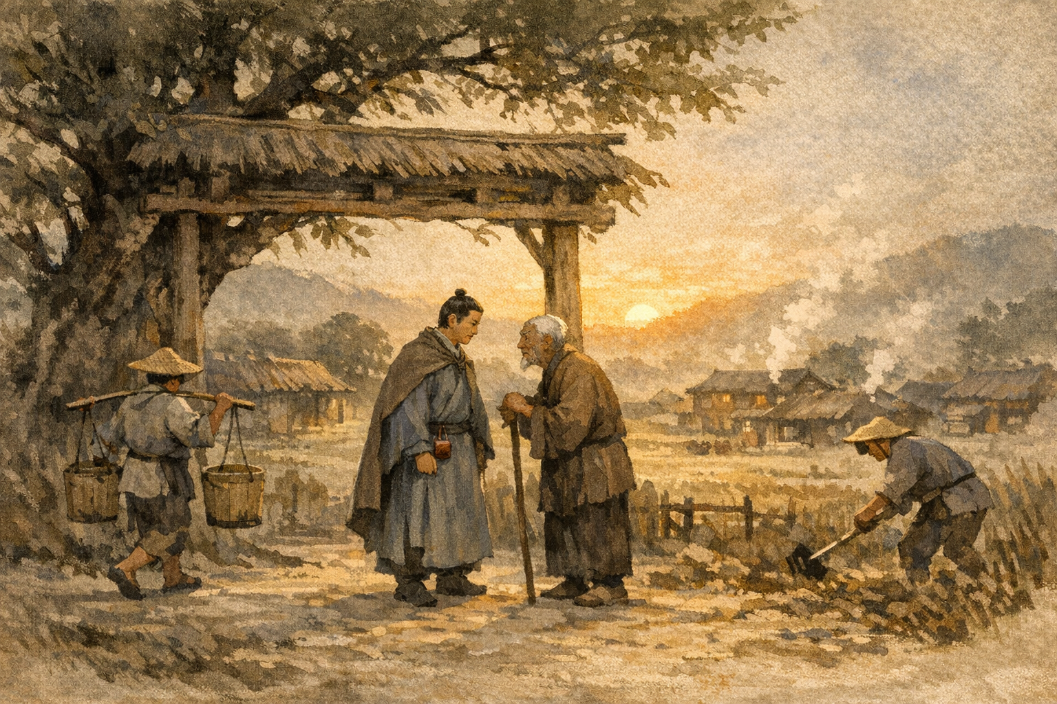 Beginning Work Present panel 4 for Hexagram 35, Progress.