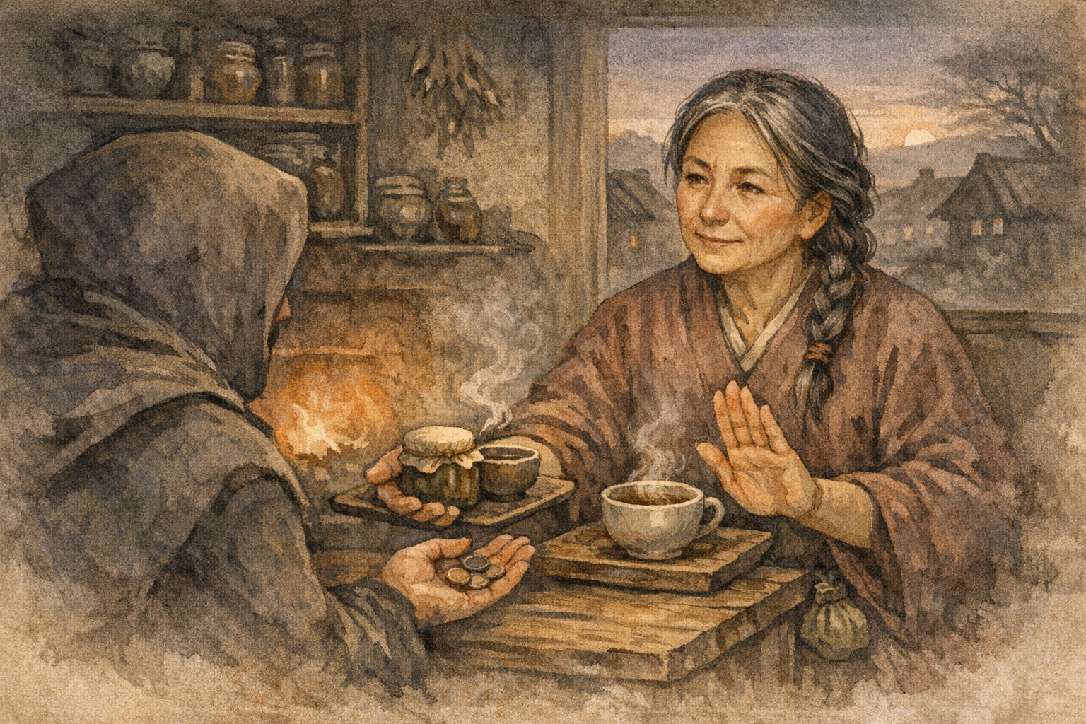 Secret Salve panel 4 for Hexagram 36, Darkening of the Light.