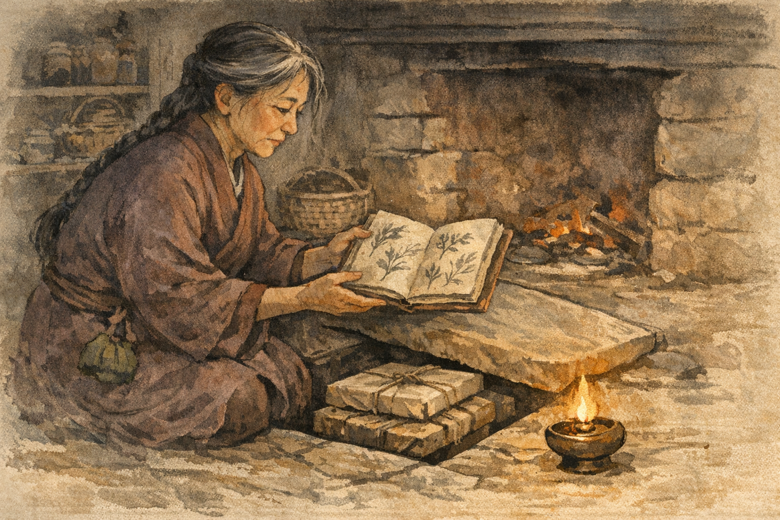 Light Brought Out panel 6 for Hexagram 36, Darkening of the Light.