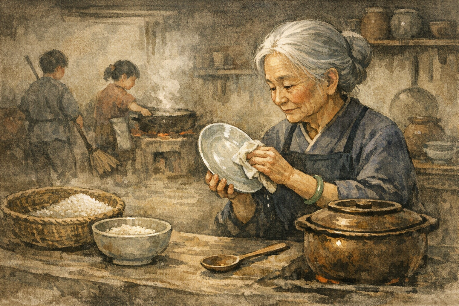 Impeccable Tasks panel 2 for Hexagram 37, The Family.