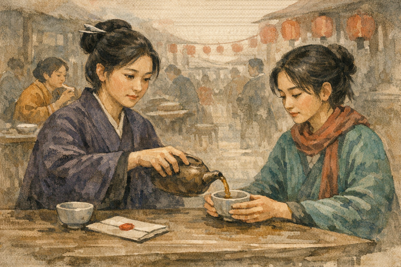 Gesture Returned panel 5 for Hexagram 38, Opposition.