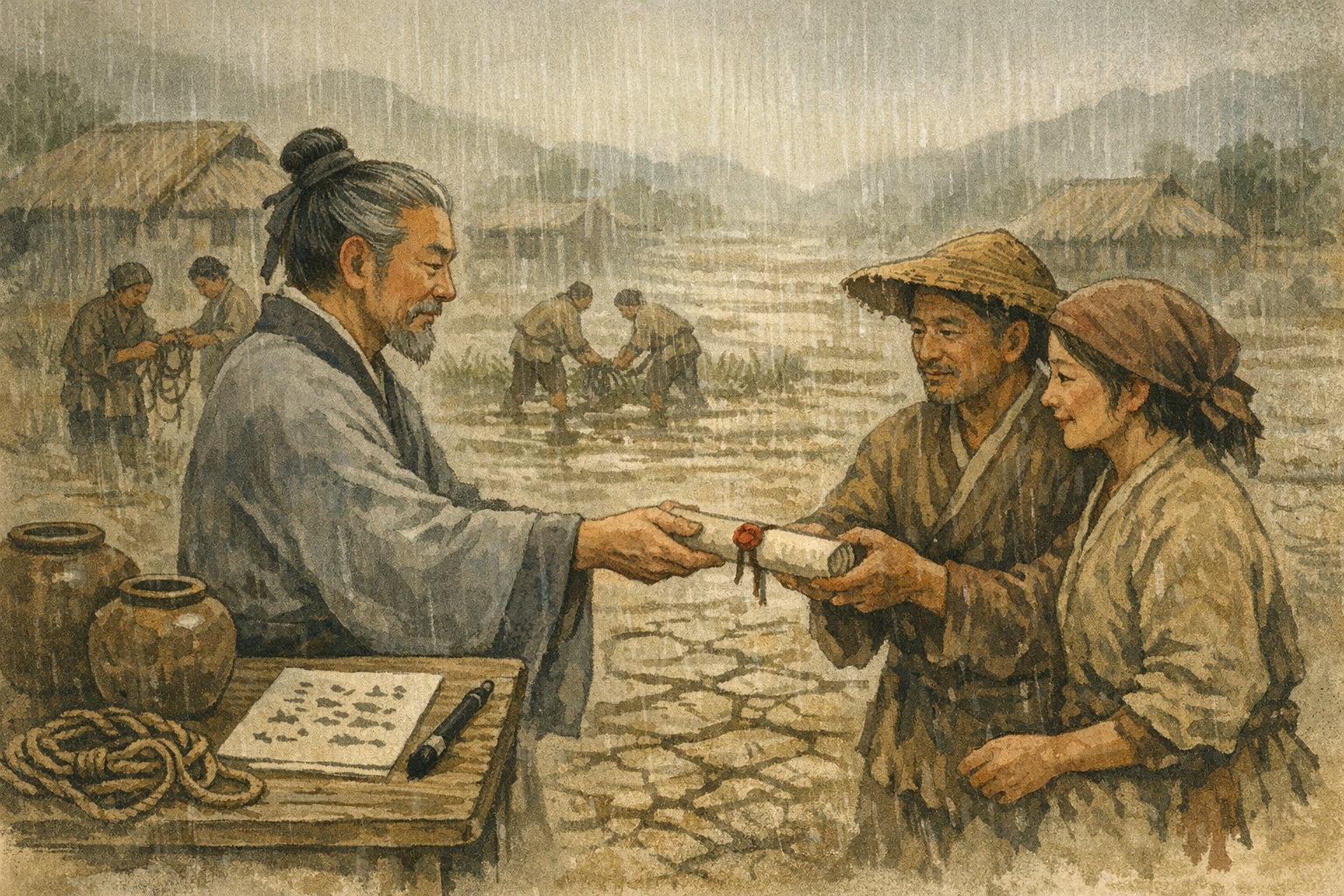 Amnesty Issued panel 4 for Hexagram 40, Deliverance.