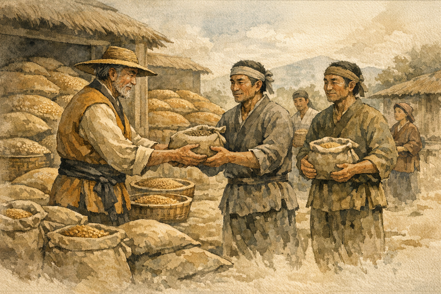 Seed Lent panel 3 for Hexagram 42, Increase.