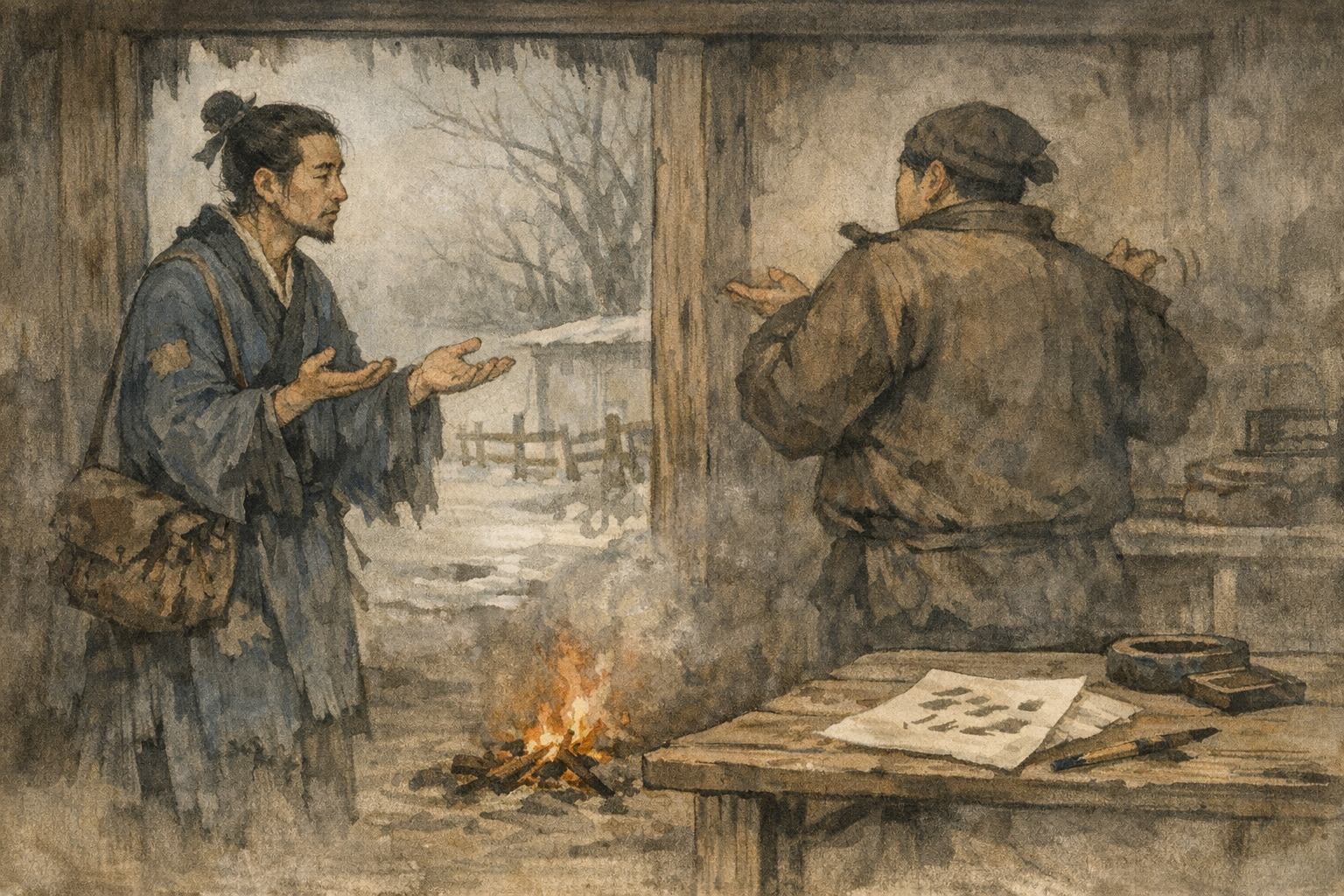 No One Listens panel 2 for Hexagram 47, Oppression.