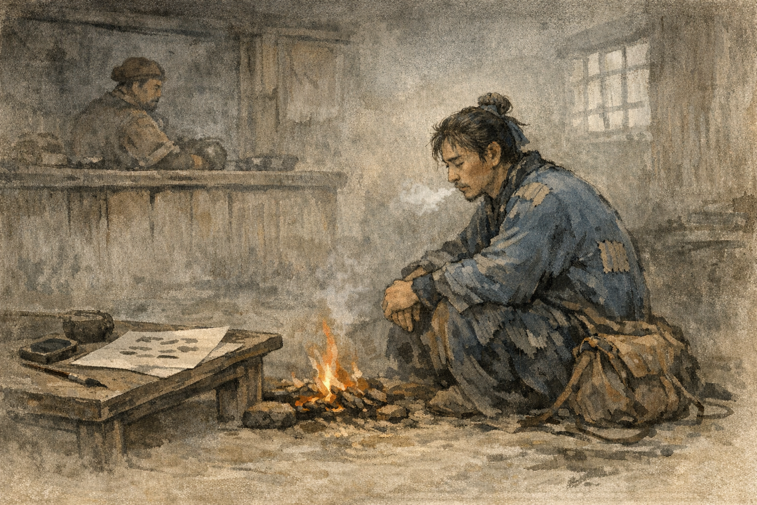 Simply Enduring panel 4 for Hexagram 47, Oppression.