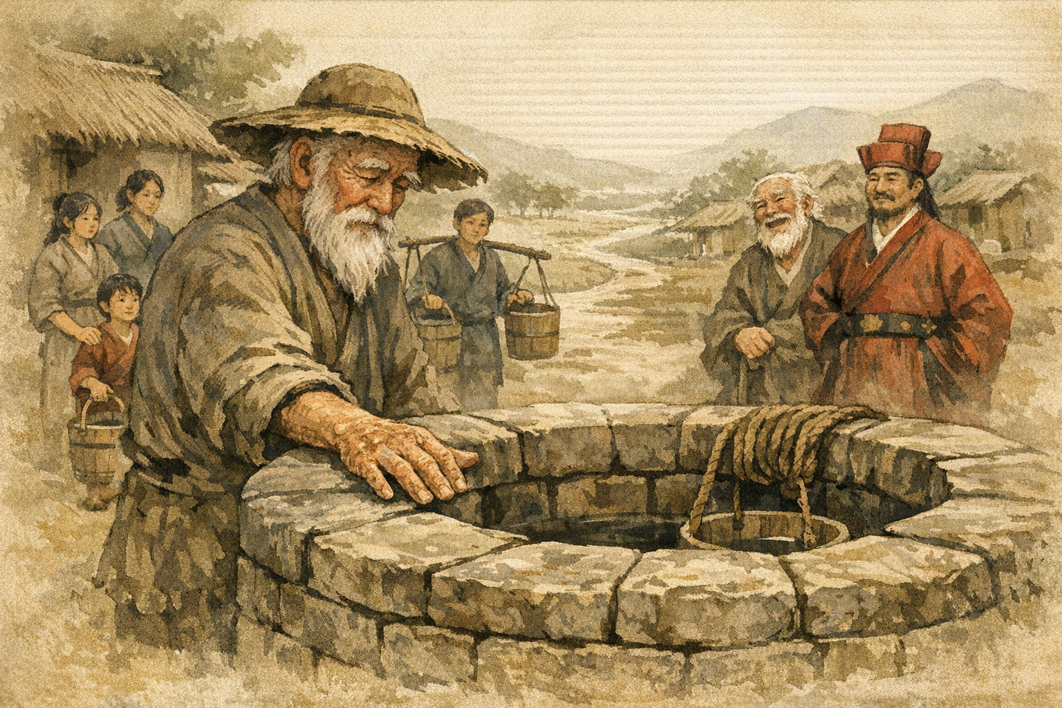 Belonging To The Well panel 4 for Hexagram 48, The Well.