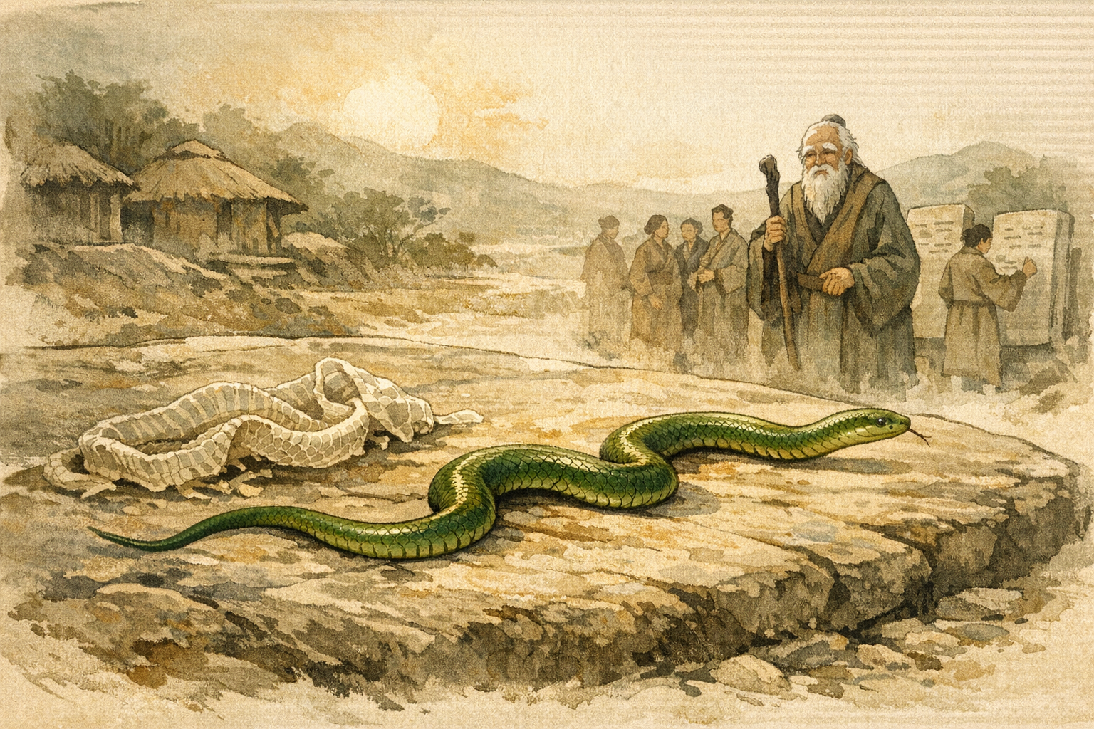 Shedding At The Right Time panel 3 for Hexagram 49, Revolution.