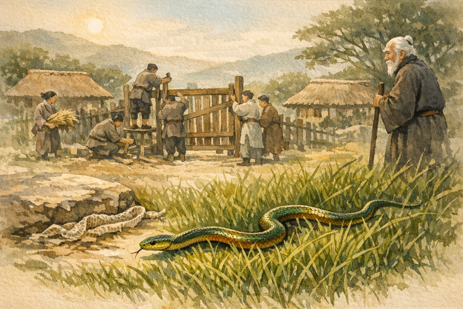 New Skin, Same Life panel 6 for Hexagram 49, Revolution.