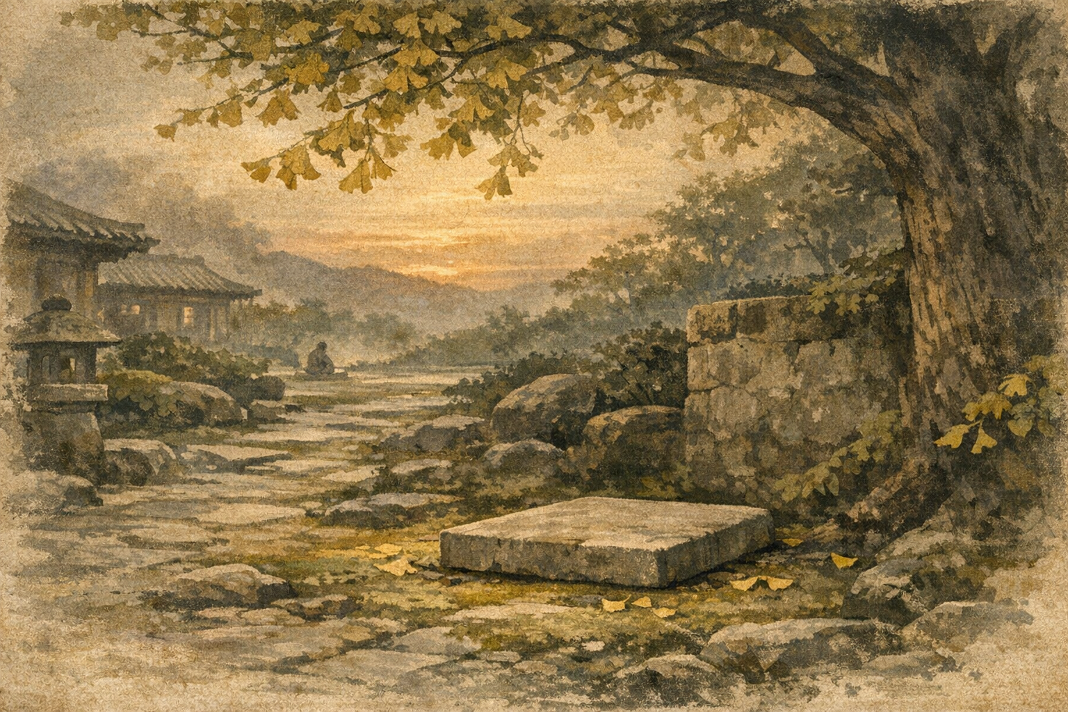 He Stayed panel 6 for Hexagram 52, Keeping Still.