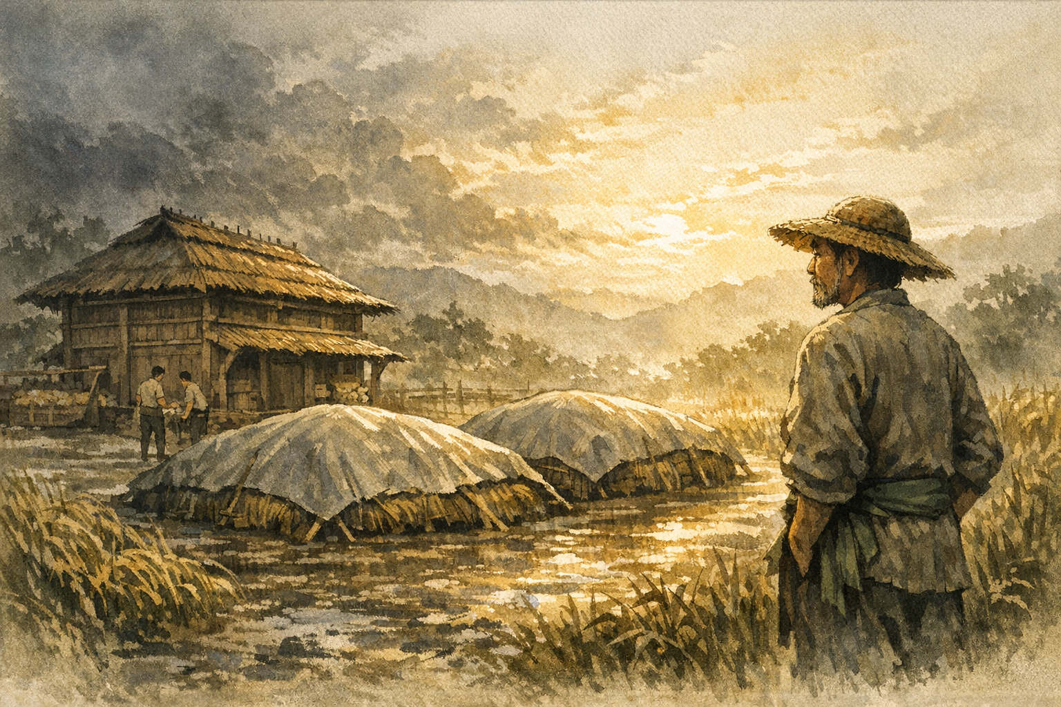 Noon Does Not Last panel 6 for Hexagram 55, Abundance.