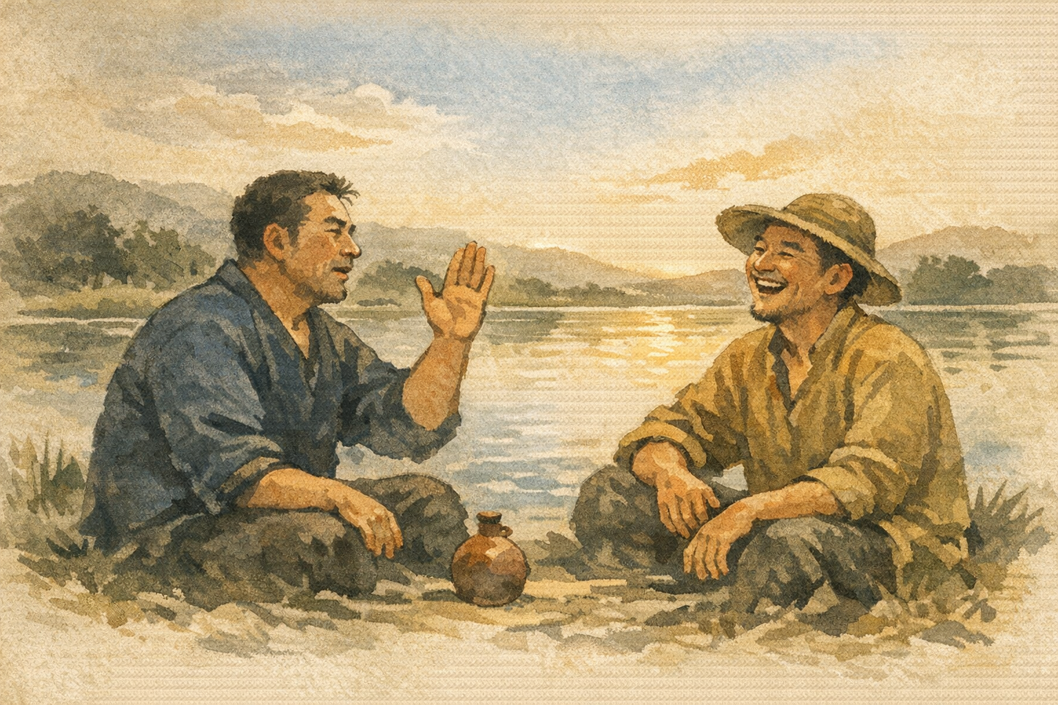 Disagree And Laugh panel 2 for Hexagram 58, The Joyous.