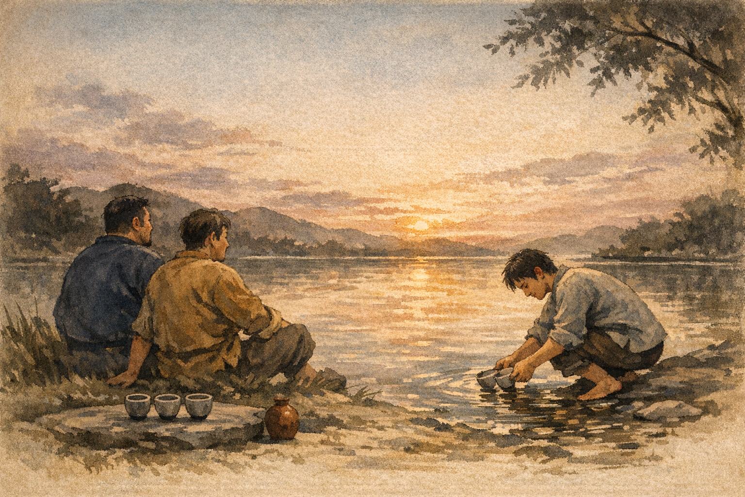 Quiet Power Of Joy panel 6 for Hexagram 58, The Joyous.