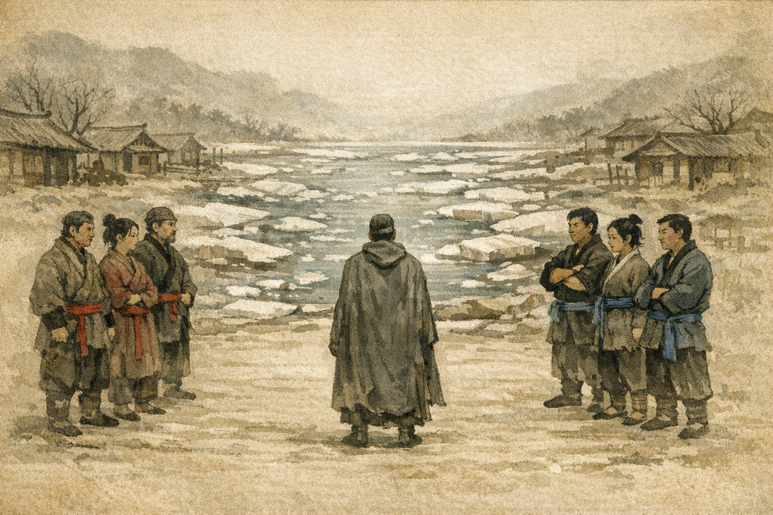 Quiet Feud panel 2 for Hexagram 59, Dispersion.