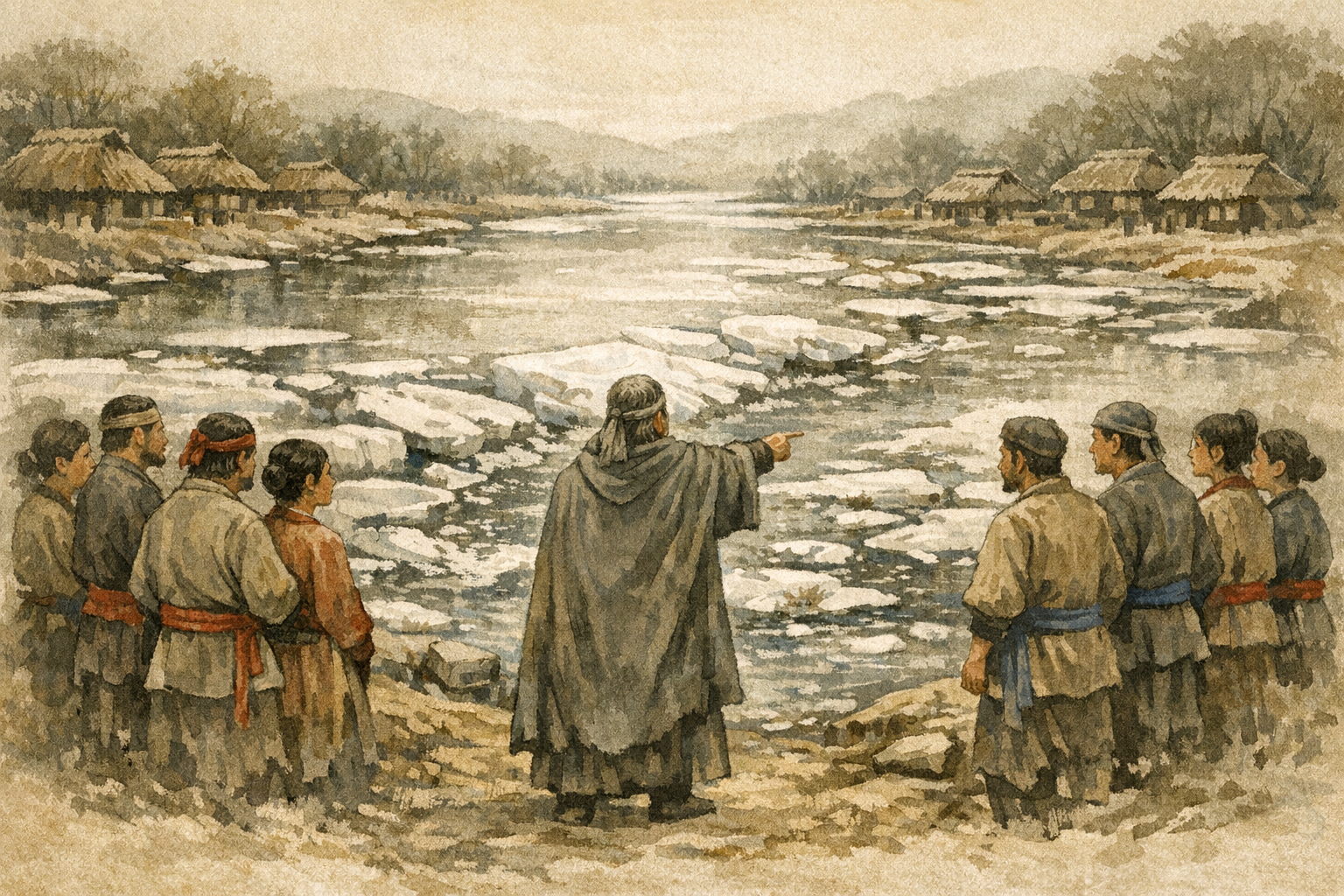 Look At The Ice panel 4 for Hexagram 59, Dispersion.