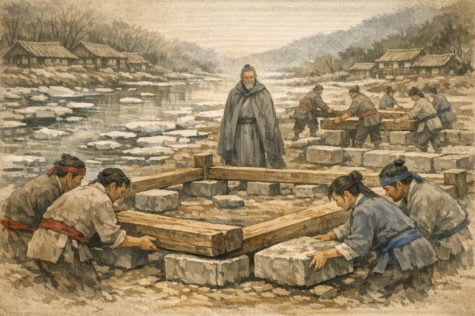 Pledge Larger Than Quarrel panel 5 for Hexagram 59, Dispersion.