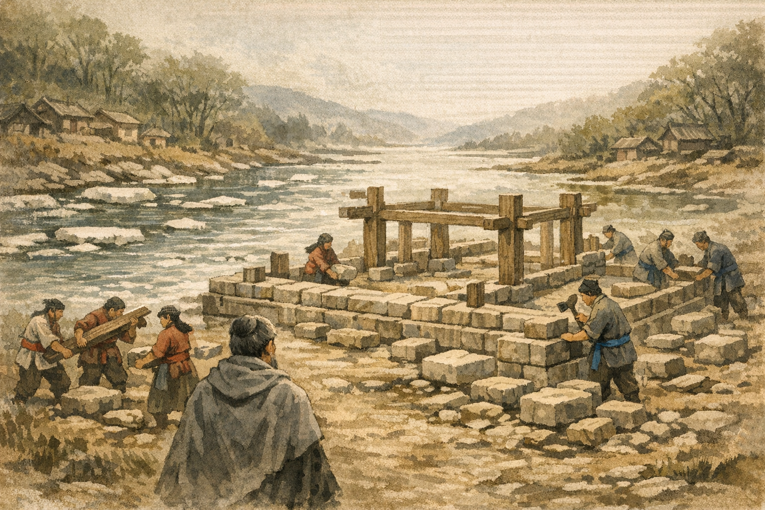 Ground Gone From Grievance panel 6 for Hexagram 59, Dispersion.